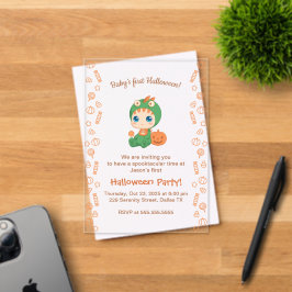First Halloween Baby Cute Dragon Dinosaur Party