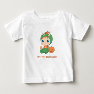 First Halloween Cute Baby Dragon Dinosaur Costume T Shirt