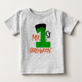 First Halloween Frankenstein Design T Shirt