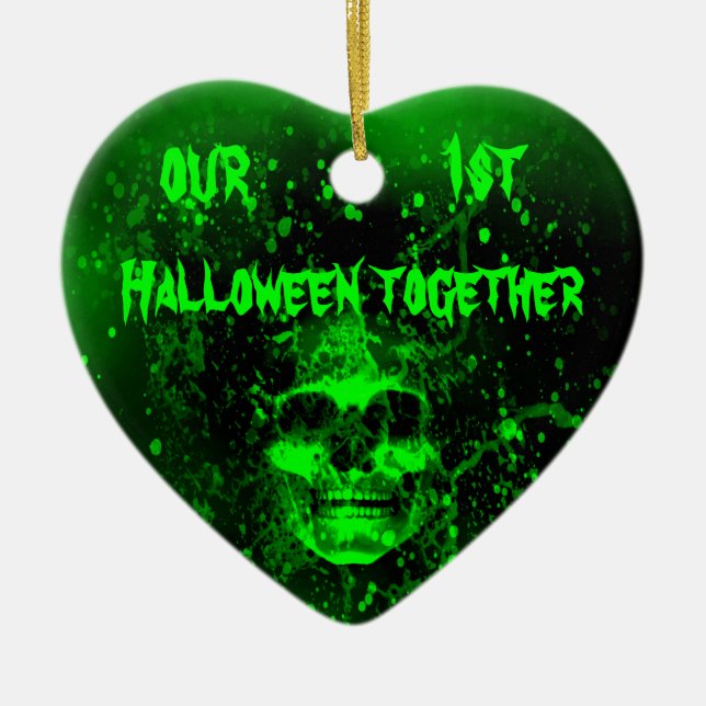 First Halloween tillsammans Julgransprydnad Keramik (Framsidan)