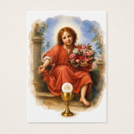 First Holy Communion Eucharistic remembrance Visitkort