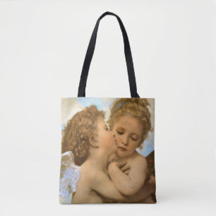 First Kiss (ängeldetalj) av Bouguereau Tygkasse