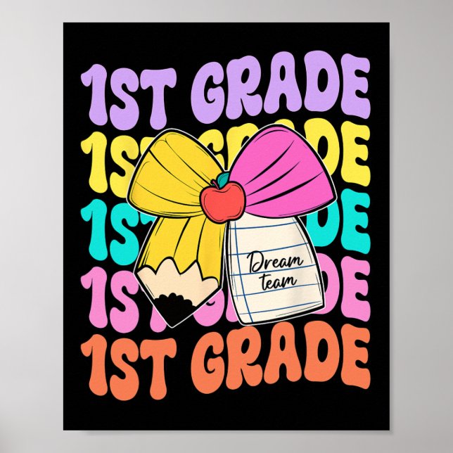 First Klass Dream Team Pencil Bow Back to school 1 Poster (Framsidan)
