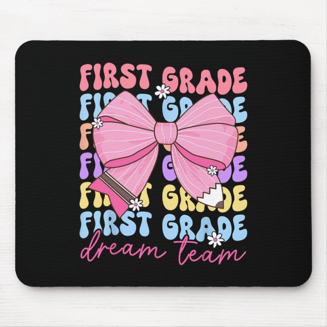 First Klass Dream Team Teacher Bow Back to school Musmatta (Framsidan)