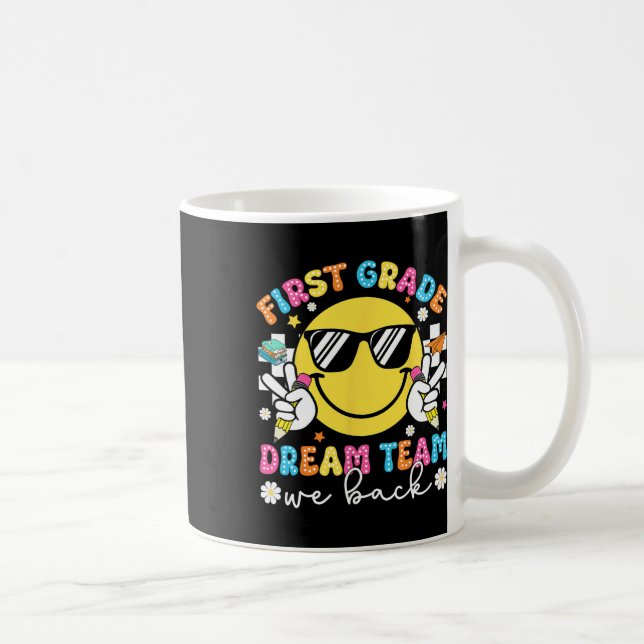 First Klass Dream Team Vi backar 1:a Klass Lärare  Kaffemugg (Höger)