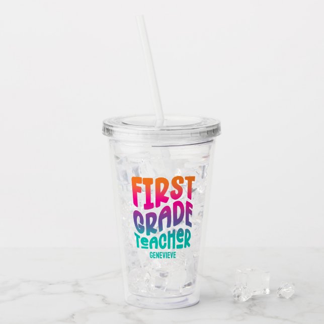 First Klass Lacher Colorful Ombre Take Away Mugg (Framsida Ice)