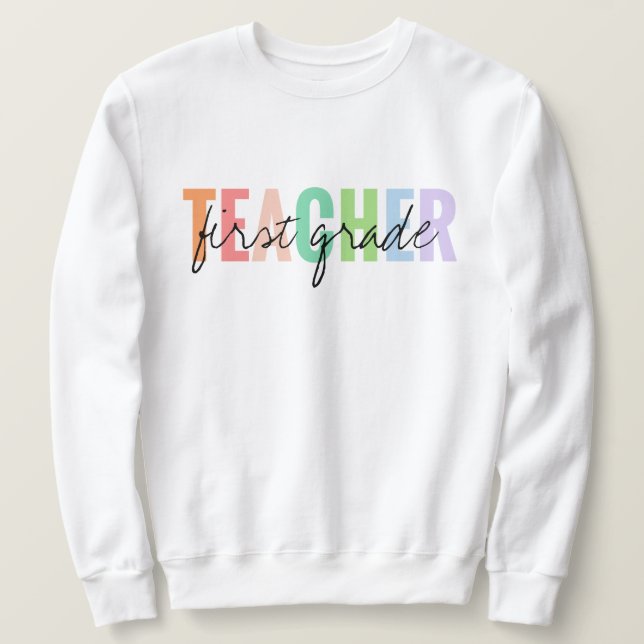 First Klass Lacher Unisex Lång Ärmad Tröja (Design framsida)
