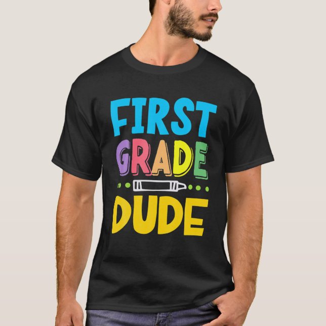 First Klass | Lönsam första skoldag T Shirt (Framsida)