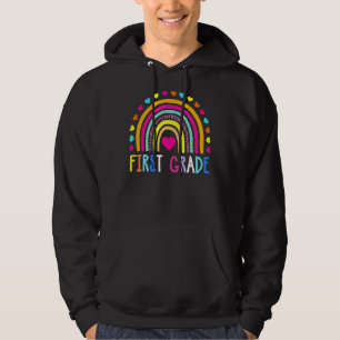 First Klass Rainbow Girls Boys Teacher Team 1 GR Hoodie