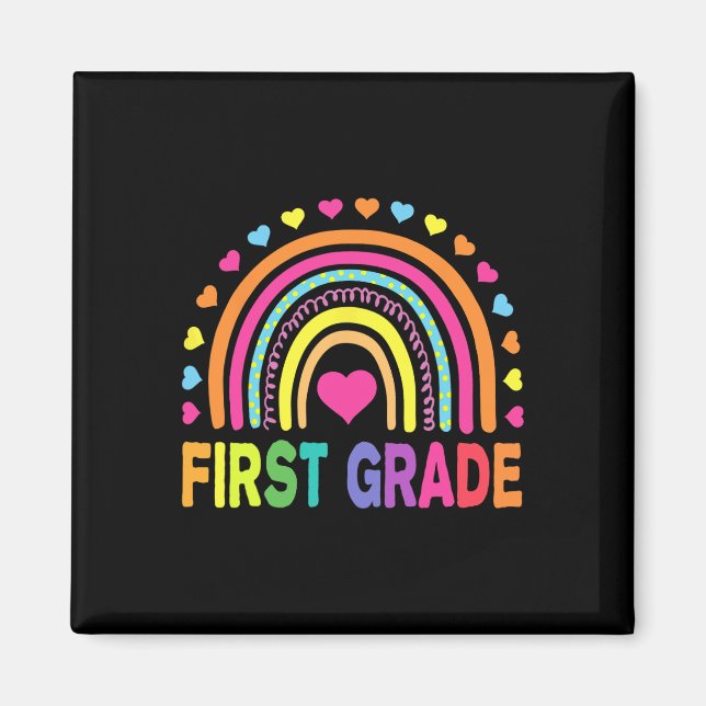 First Klass Rainbow Girls Boys Teacher Team 1 GR Magnet (Framsidan)