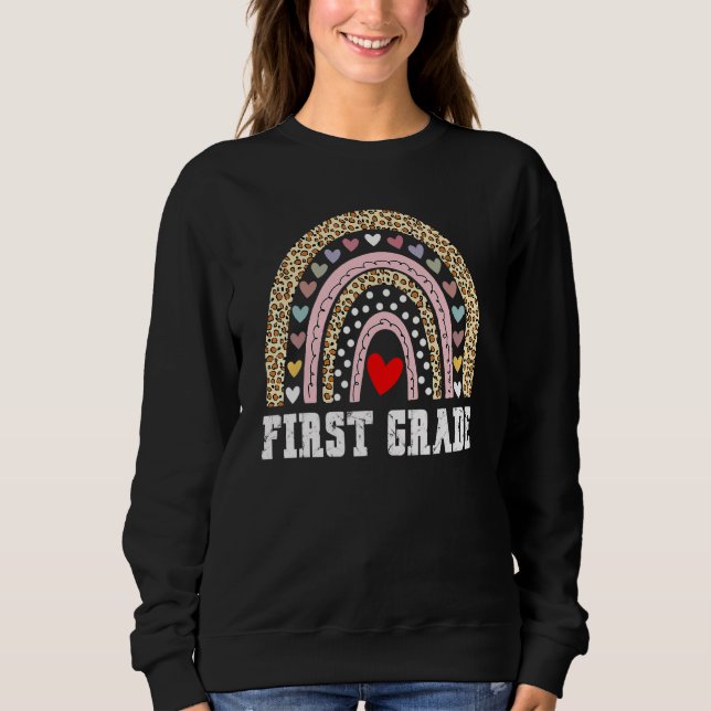 First Klass Rainbow Girls Boys Teacher Team 1 GR T Shirt (Framsida)