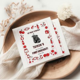 First Knockout Boxing 1st Birthday – Fun Kids Pappersservett