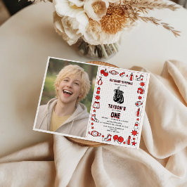 First Knockout Boxing 1st Birthday – Fun Kids Part Inbjudningar