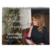 First Lady Melania Trump 2027 Foto Månadlig Vägg
