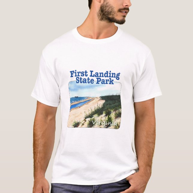 First Landing State Park, Virginia T Shirt (Framsida)