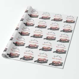 First Lap Race Car 1st Birthday Presentpapper
