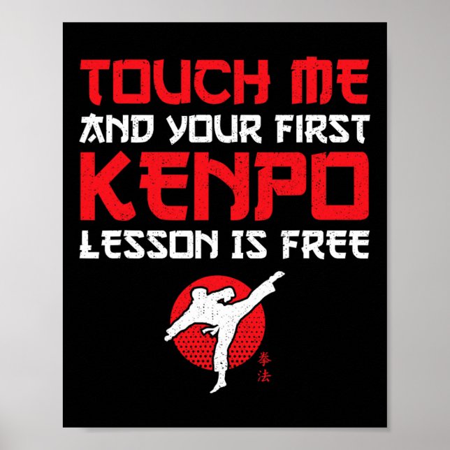 First Lesson Free American Kenpo Karate - Karateka Poster (Framsidan)