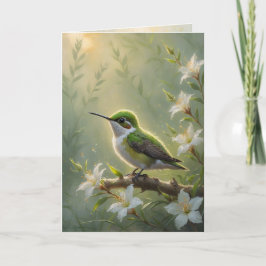 First Light Kin Hummingbird Greeting Card Kort