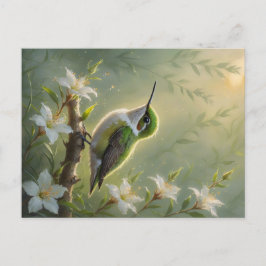 First Light Kin Hummingbird Postcard Vykort