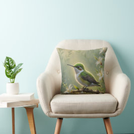First Light Kin Hummingbird Throw Pillow Kudde