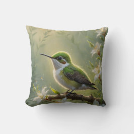 First Light Kin Hummingbird Throw Pillow Kudde