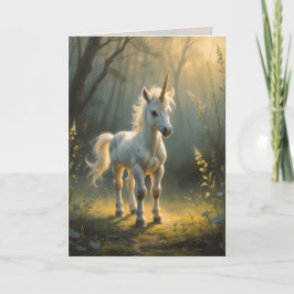 First Light Kin Unicorn Greeting Card  Kort