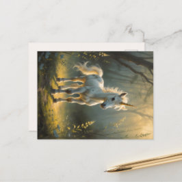 First Light Kin Unicorn Postcard Vykort