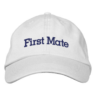 First Mate Hat Broderad Keps