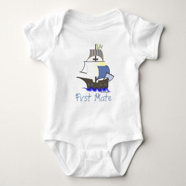 First Mate Infant Bodykostym Tee Shirt (Framsida)