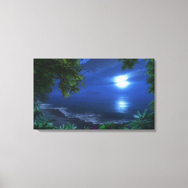 "First Moonlight" Wrapped Canvas (Framsida)