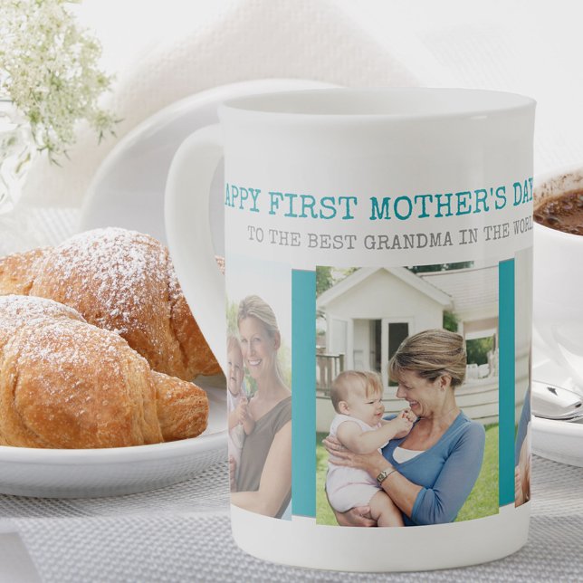 First Mors dag Best Grandma in World Photo Benporslin Mugg (Skapare uppladdad)