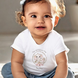 First Mors dag Girl Elephant Personlig T Shirt
