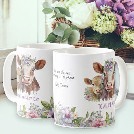 First Mors dag Me and Moo Cute Cows Kaffemugg