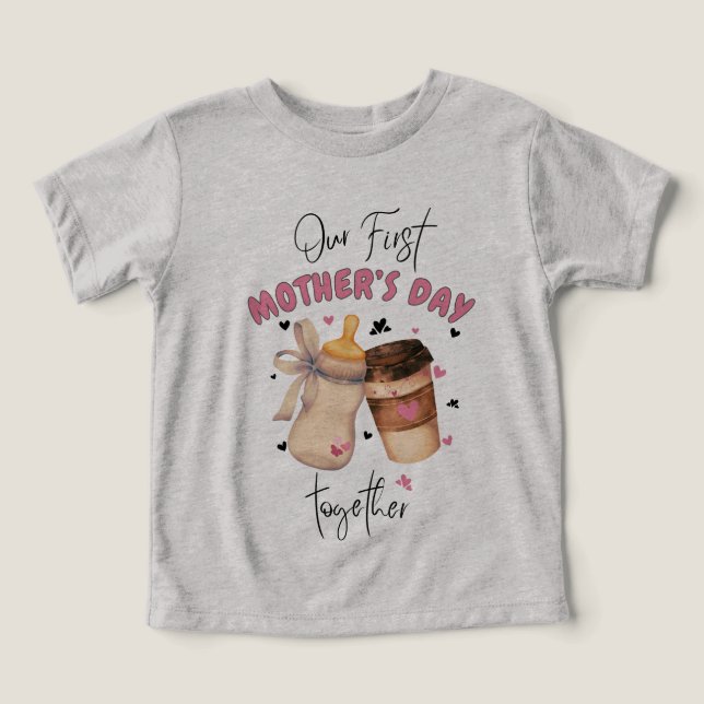 First Mors dag Shirt 2025/Rosa Matching Outfit T (Design Framsida)