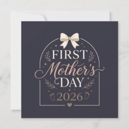 First Mother’s Day 2026 , New Mom  Inbjudningar