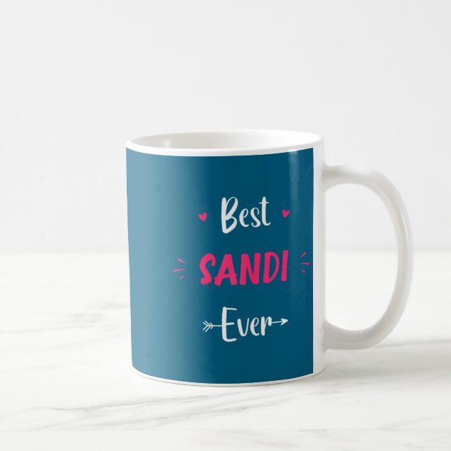 First Name Sandi Funny Quote Sandi  Kaffemugg (Höger)