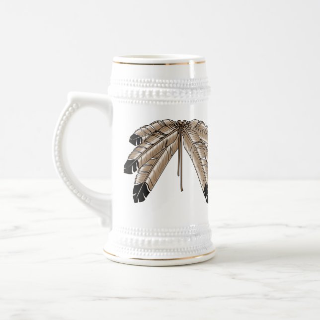 First Nations Beer Mugg Wildlife Art Stein Mugg (Vänster)