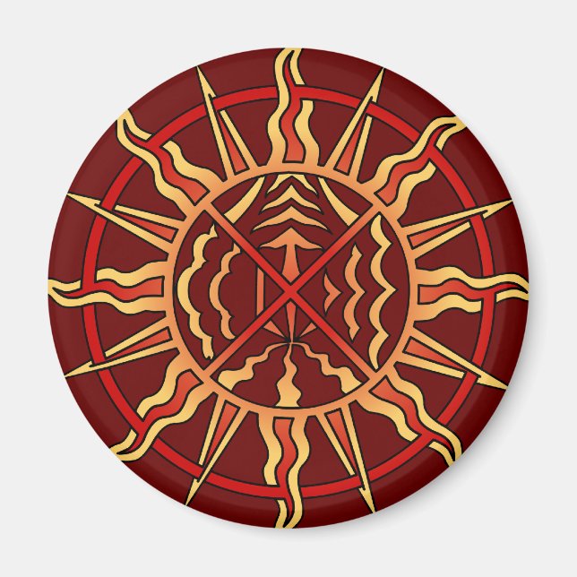 First Nations Magnets Andlig Native Art Gift Magnet (Framsidan)