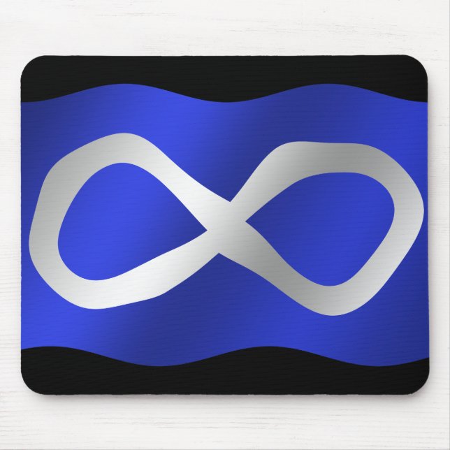 First Nations Metis Flagga Art Mousepad Musmatta (Framsidan)