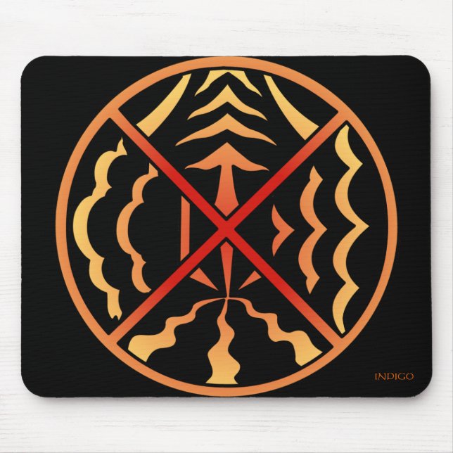 First Nations Mousepad Gifts Native Art Mousepad Musmatta (Framsidan)