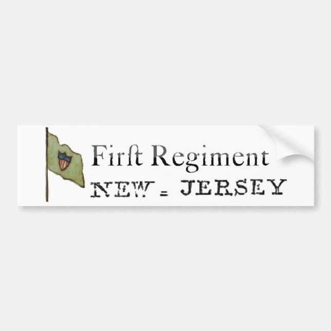 First New Jersey Regiment, Continental Line Bildekal (Framsidan)