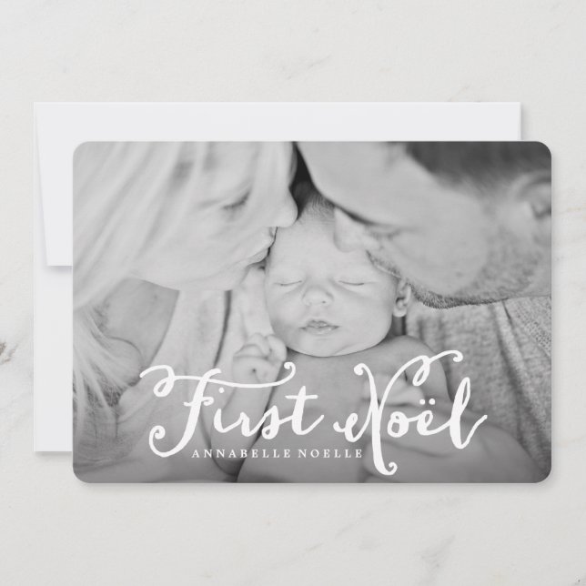 First Noel | Helgdag-fotokort Julkort (Framsida)