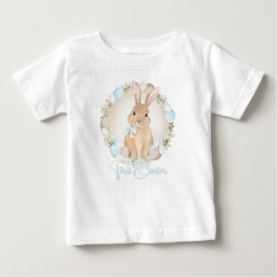 First Påsk Watercolor Cute Bunny Boy T Shirt