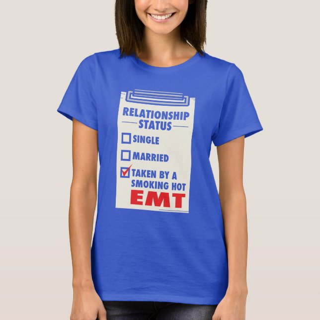First Responder EMT Girlkompis T Shirt (Framsida)