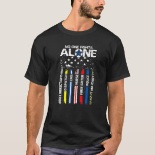 First Responses American Thin Line Police Fire Mi T Shirt