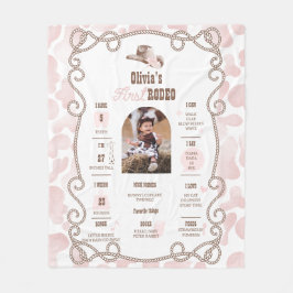 First Rodeo 1st Birthday Milestone Sign  Fleecefilt