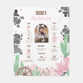 First Rodeo Boho Wild West Milestone Sign  Fleecefilt