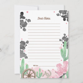 First Rodeo Boho Wild West Time Capsule Cards Inbjudningar