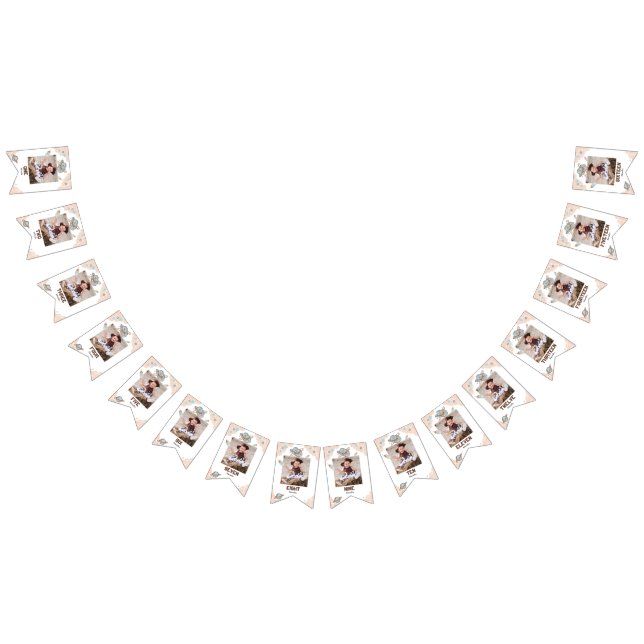 First Rodeo Cowboys Birthday Photo Bunting Flaggor (Alla)