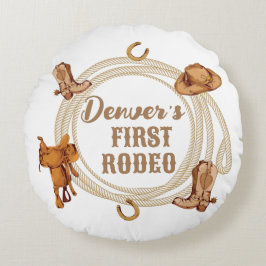 First Rodeo Födelsedagsfest Dekorativ kudde